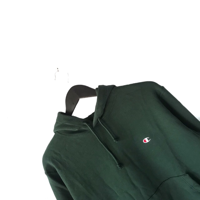 green hoodie champion