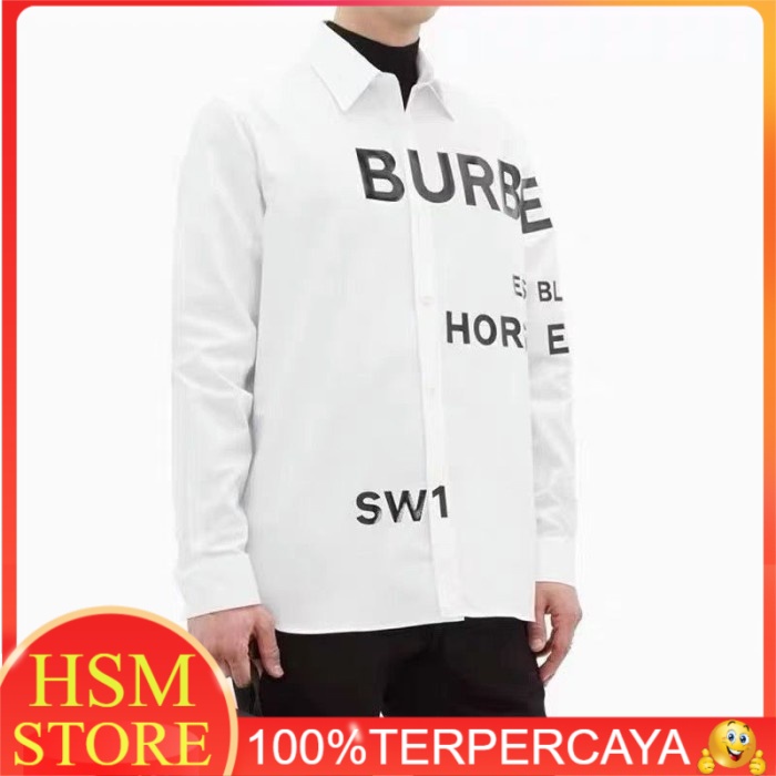 KEMEJA PRIA BURBERRY BRANDED MIRROR ORIGINAL KMJ-115 OL