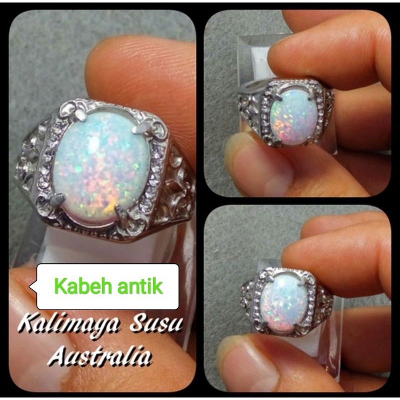 cincin batu kalimaya susu Australia full jarong