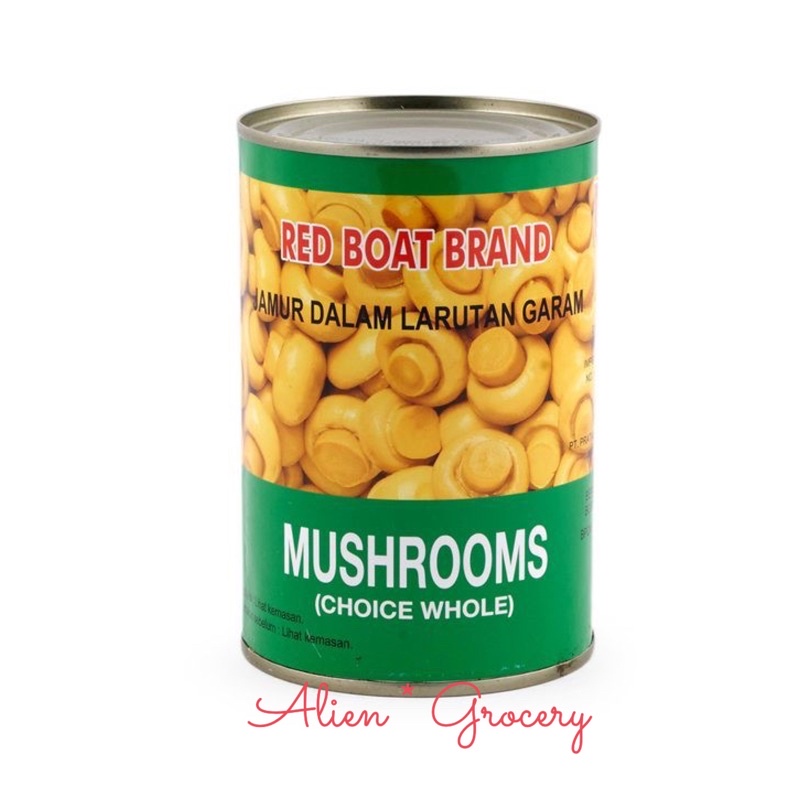 Jamur Kancing Mushroom Moko Kaleng Besar Red Boat 425gr