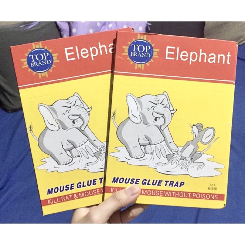 lem perangkap tikus cap gajah terbukti Ampuh Elephant Top Brand Glue Trap