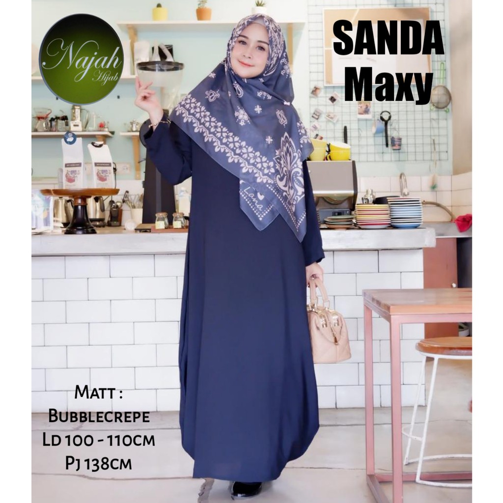 Sanda Maxi Dress By Najah | Suplier Hijab Solo| Grosir