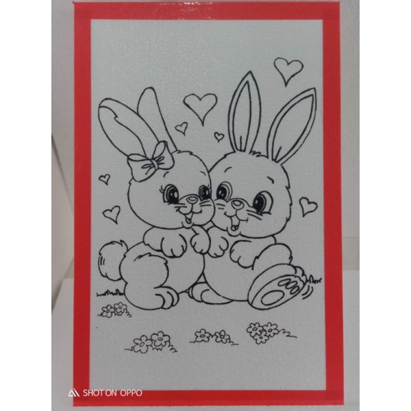 

media mewarnai sterofoam ukuran 33x50 full lis warna