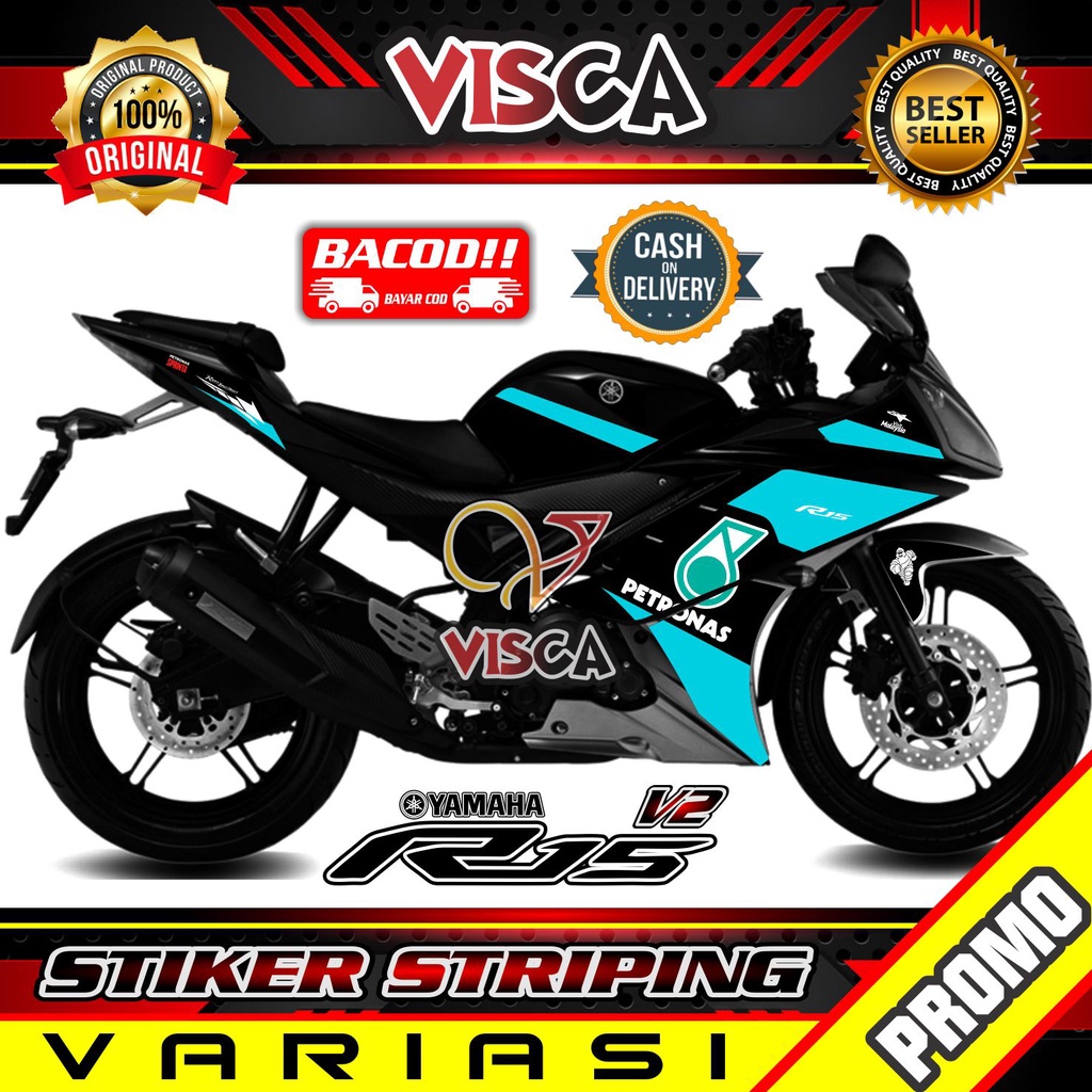 Striping R15 V2 Variasi - Stiker Sticker Striping Variasi Lis Yamaha R15 V2 - Striping Hologram R15 