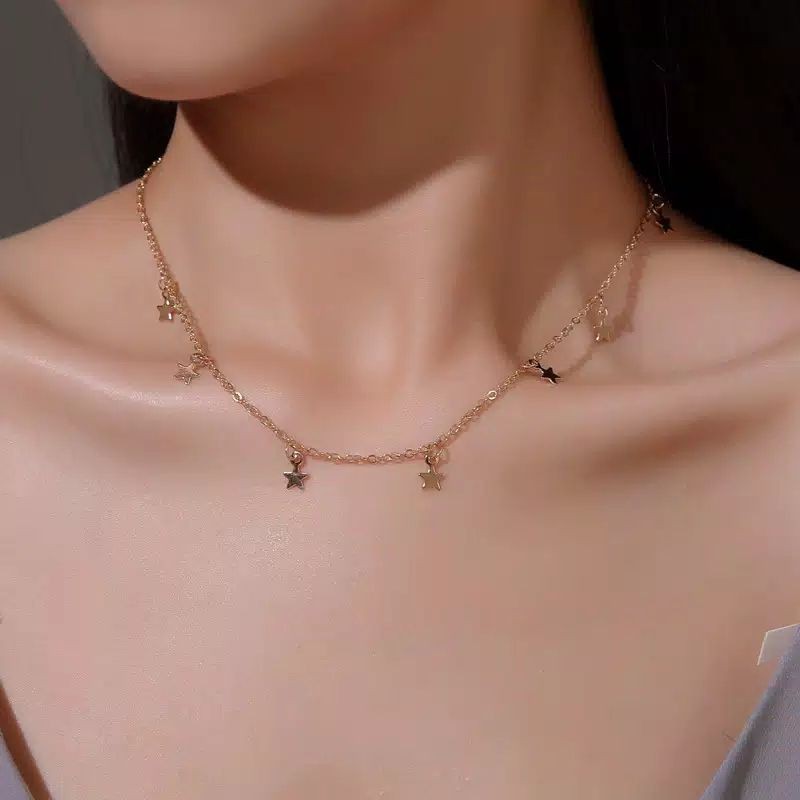 Kalung Canti Model Bintang / Kalung Bintang / Kalung Star untuk Wanita Harga Termurah / Aksesoris BZ