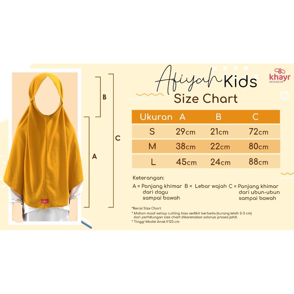 AFIYAH KIDS BY KHAYR MOSWEAR - Jilbab Anak - JIlbab Tali - Jilbab Instan  anak - Jilbab Kaos