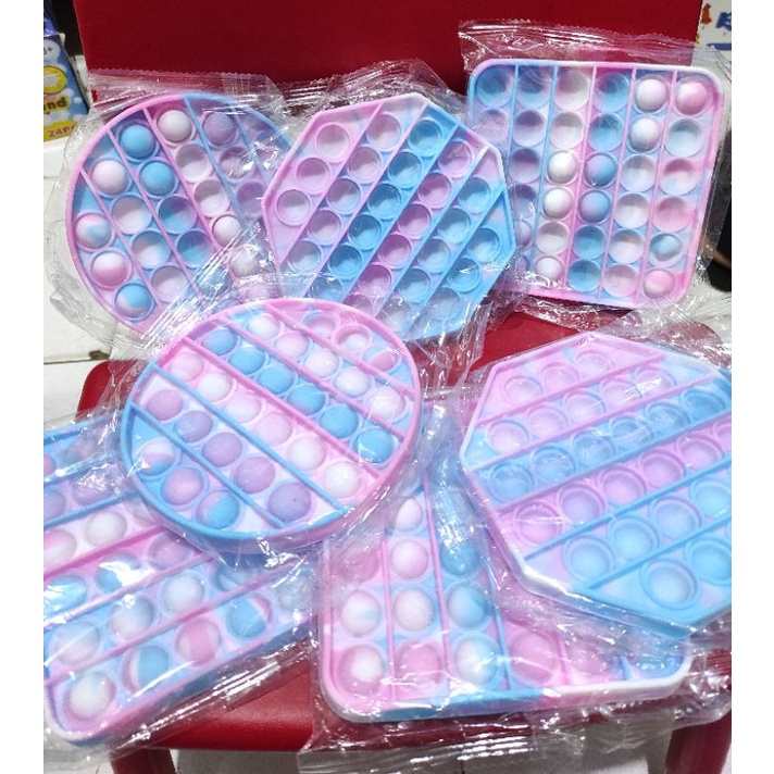 Mainan Pop It Popit Fidget Push Bubble Penghilang Stress Murah-Gradasi RANDOM