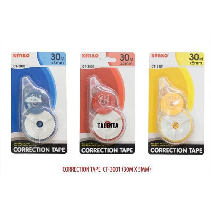 

Correction Tape - Tipex Kenko - Refill Tipex Tombow Tipex Roll Correction Tape Kenko 30 Meter Ct