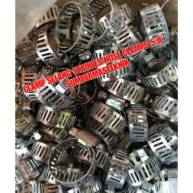 Jual Klem Selang Stainles Hose Clamp Clam Gas Clamp Selang Shopee Indonesia