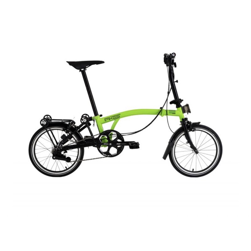 Sepeda Lipat 16 Element Pikes Lime Green GEN 2 Trifold Tri Fold Folding Bike