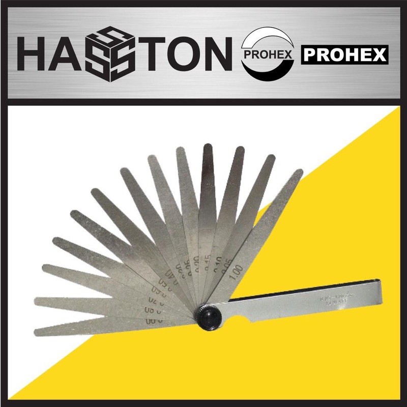 HASSTON 1061-013 Feeler Gauge 13 Blades 0.05 - 1.0 mm Fuller