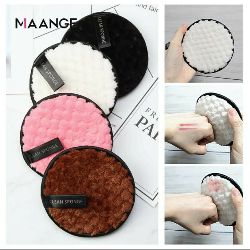 SPONGE CUCI MUKA PEMBERSIH MAKEUP | Makeup Removal Clean Sponge Puff Face Cleansing Puff Make up Remover  Cotton Pads