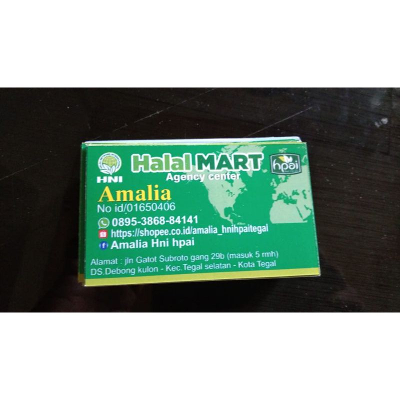 

kartu nama HPAI HNI - 100 pcs plus bok