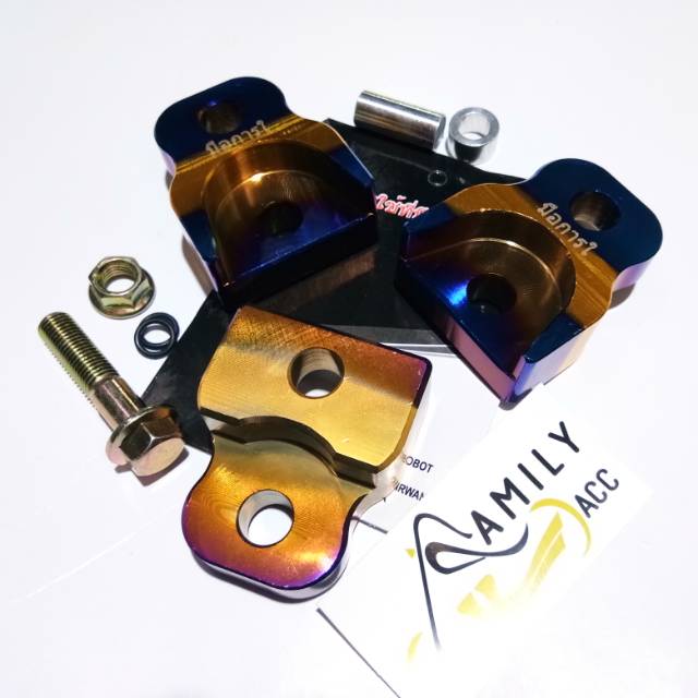 Peninggi Shock Atas Matic Two Tone CNC For Motor Beat Mio Fino Scoopy Universal