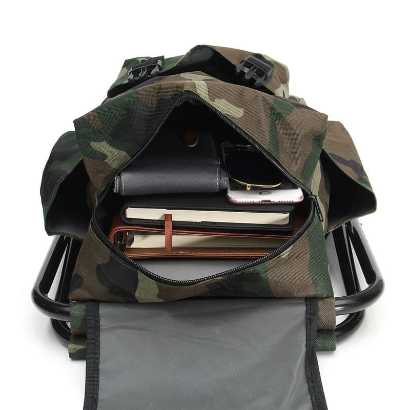 Limited! TAS RANSEL PRIA MK13 / TAS RANSEL KURSI LIPAT MULTIFUNGSI OUTDOOR