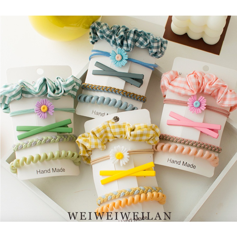 Ikat Rambut Korea Towel Ring Set ( isi 50pcs)-3