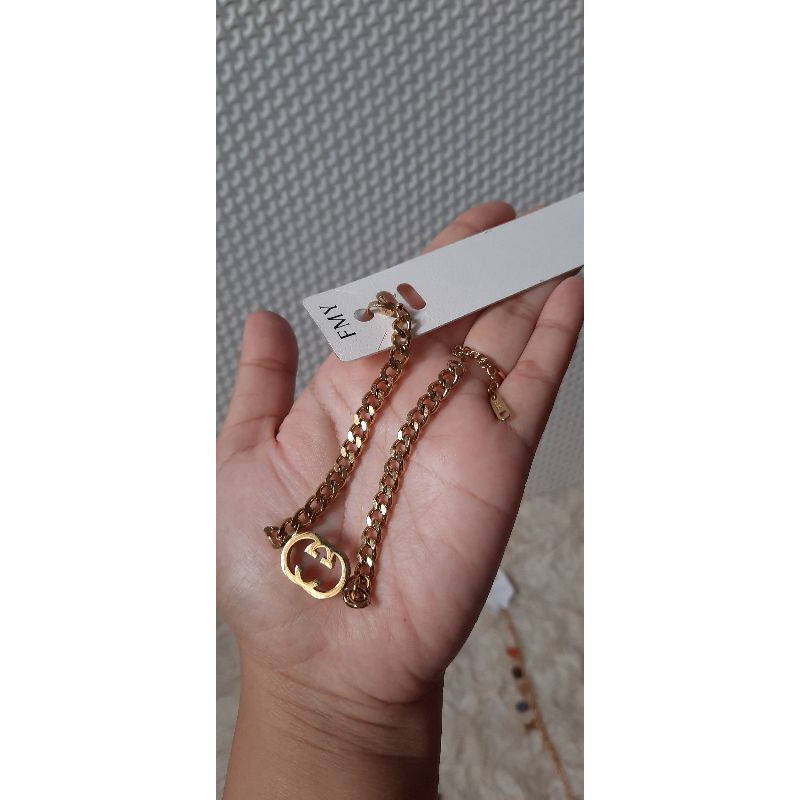 ready stock aksesoris OSD / Olla shopping depok / gelang gucci aksesoris gelang gold