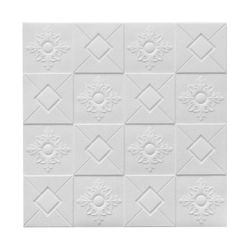 [BAYAR DITEMPAT] - TERLARIS! Wallpaper 3D Modern Wood Foam Batik BRICKFOAM BATIK PLAFON WALLPAPER MU-BTK009