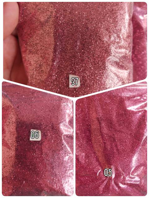 SERBUK GLITTER ANEKA WARNA PINK / GLITTER PINK