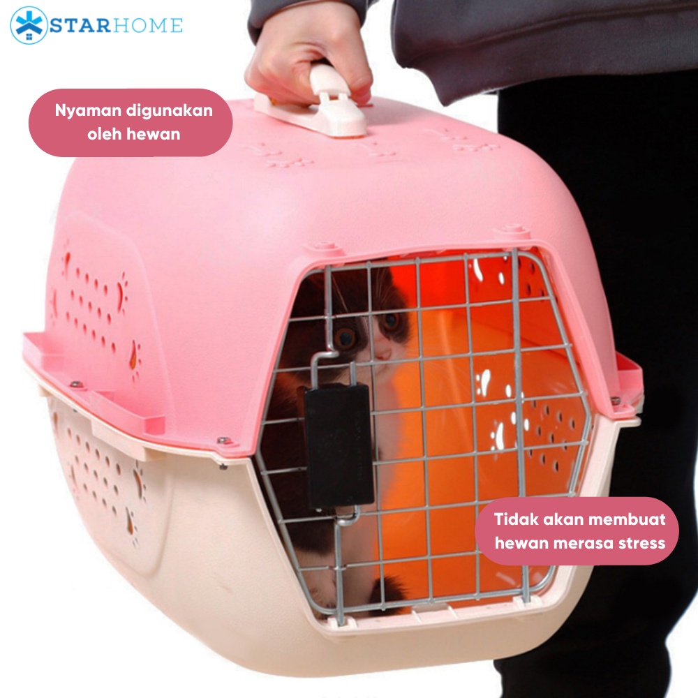 Pet Cargo Tas Travel Kucing Anjing Kandang Hewan Peliharaan Pet Cargo Box Pet Carrier