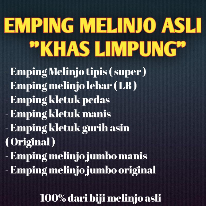 

Piscoklegit_ Emping Melinjo Mentah Super Tipis 1/2Kg Asli Khas Limpung