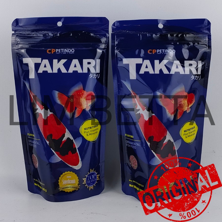 TAKARI 100 GRAM / MAKANAN IKAN KOI DAN KOKI 100 GRAM