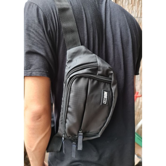 Tas pinggang Tas selempang bahu pria bahan bimo distro