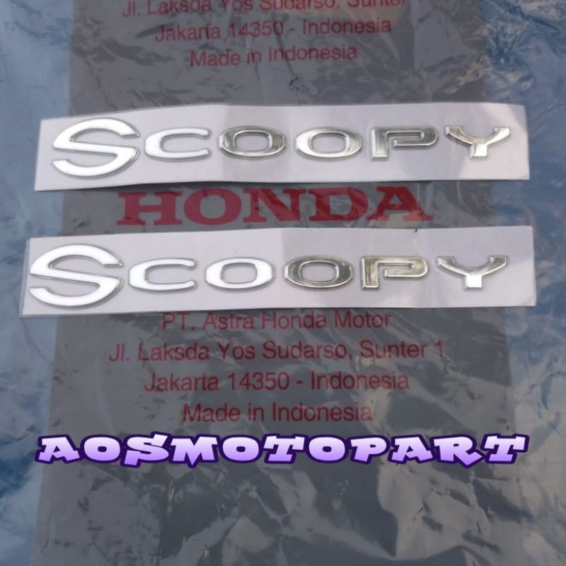emblem Scoopy fi new - emblem body Scoopy fi new tahun 2017-2020