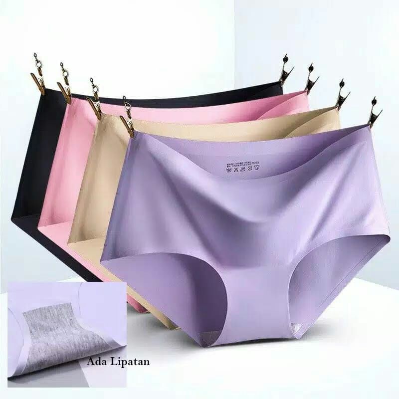 Celana Dalam Wanita Brief Seamles Sexy Tipis Lembut Breathable CD BH Pakaian Dalam Wanita