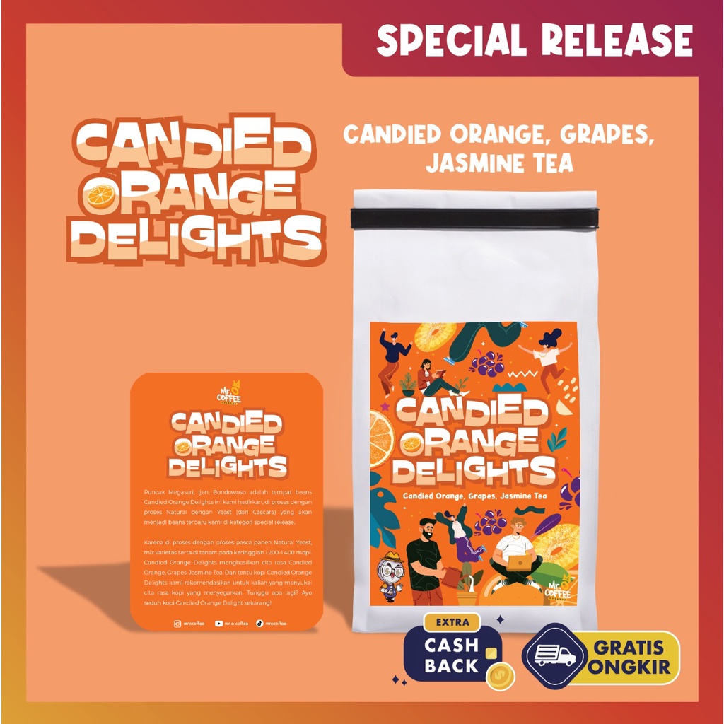 

Kopi Arabika CANDIED ORANGE DELIGHTS 100g | Single Origin Specialty