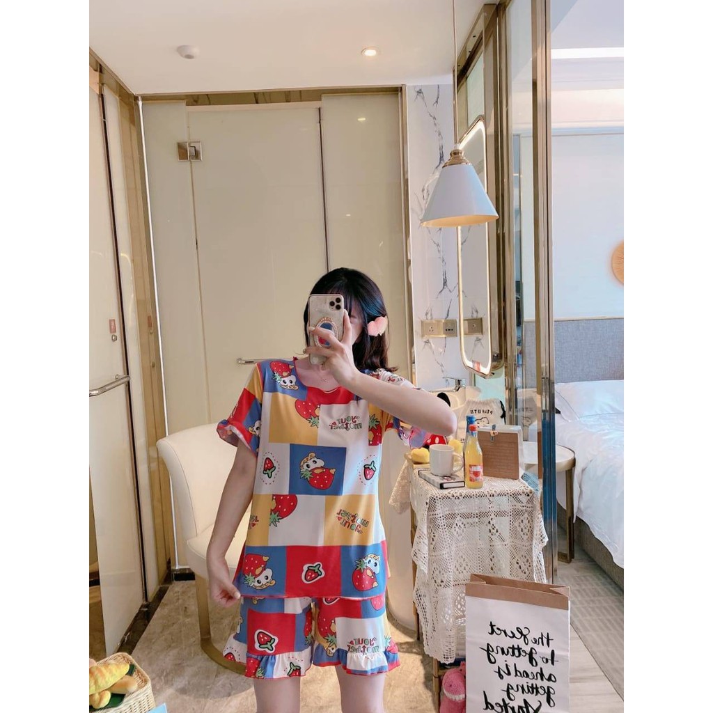 (Satu set) Neci sinchan HP piyama -Peachpajama