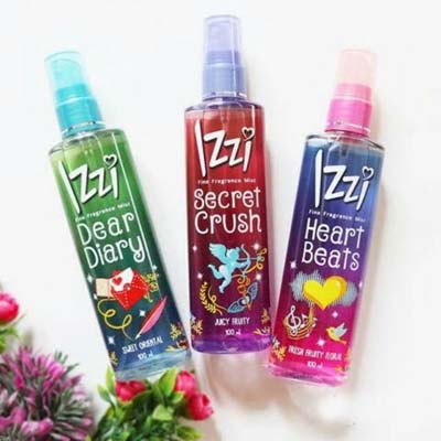 Parfum Izzi Fine Fragrance Mist - Dear Diary | Heart Beats | Secret Crush 100 ML