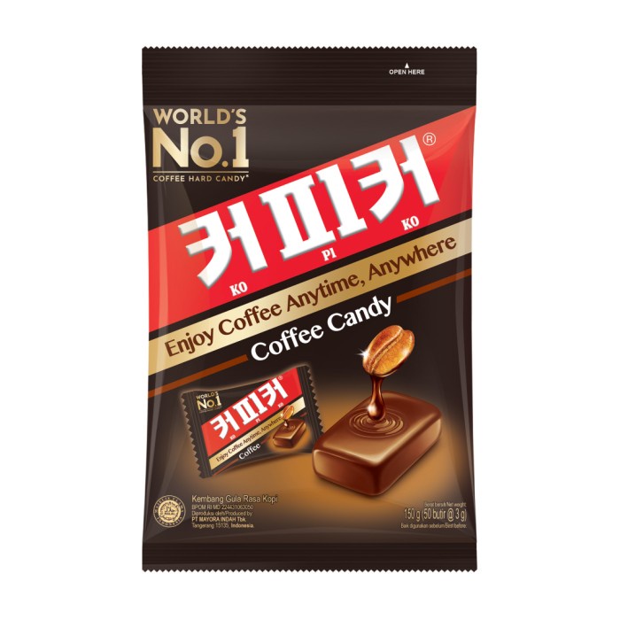 

4eh Kopiko Coffee Shot Classic Zak 150 Gr @ 50 Pcs 60Jhh