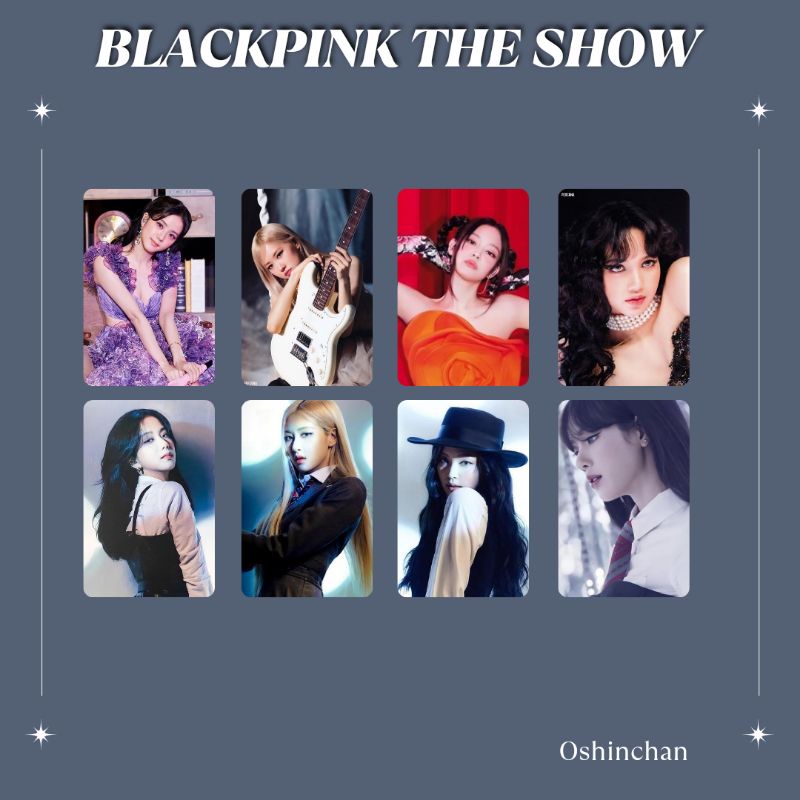 unofficial photocard blackpink the show jennie, jisoo, lisa, rose