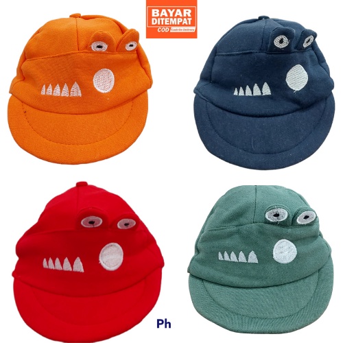 Topi Anak Karakter Cocodrile Usia 1-3 Tahun Laki Perempuan Kualitas Premium