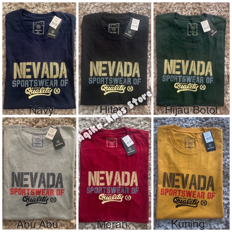 Kaos Nevada Cowok Pakaian Pria Atasan Pria T Shirt Kaos Nevada Cowok Pakaian Pria Atasan Pria T Shirt