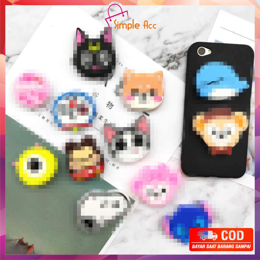 ~COD~ DO-C80-82 Popsocket Karakter Kartun 3D Korea / Bulu Popsoket Aksesoris HP Murah-7