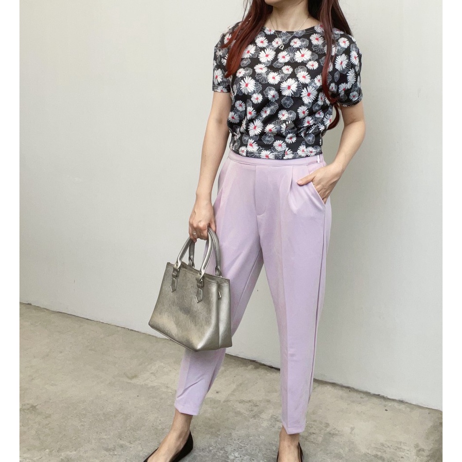 SL254 - Celana Panjang Wanita Basic Cotton Stylish Office Look