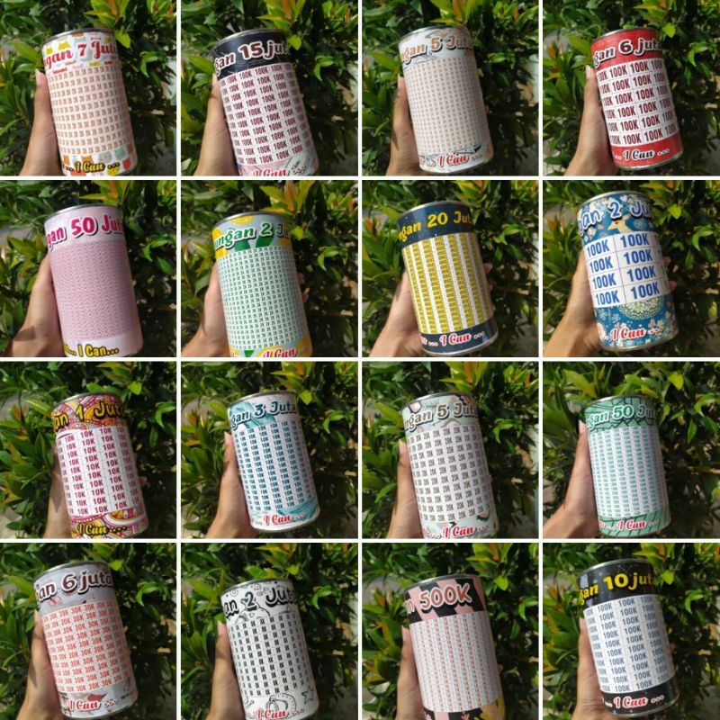 (Bagian 3) Bisa COD Celengan Tabungan Target Celengan Kaleng 7jt 10jt 20jt 30jt 40jt 50jt