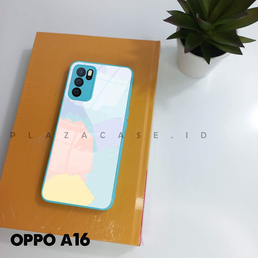 Softcase Glass Kaca For Oppo A16 - K104 - Case Lucu - Case Oppo A16 - Casing Hp Oppo A16 - Casing Hp Oppo A16 - Kesing Oppo A16 - Softcase A16 - Casing A16 - Sarung Hp A16 - Case A16 - Casing A16 - Softcase Kaca Oppo A16 - Plazacase