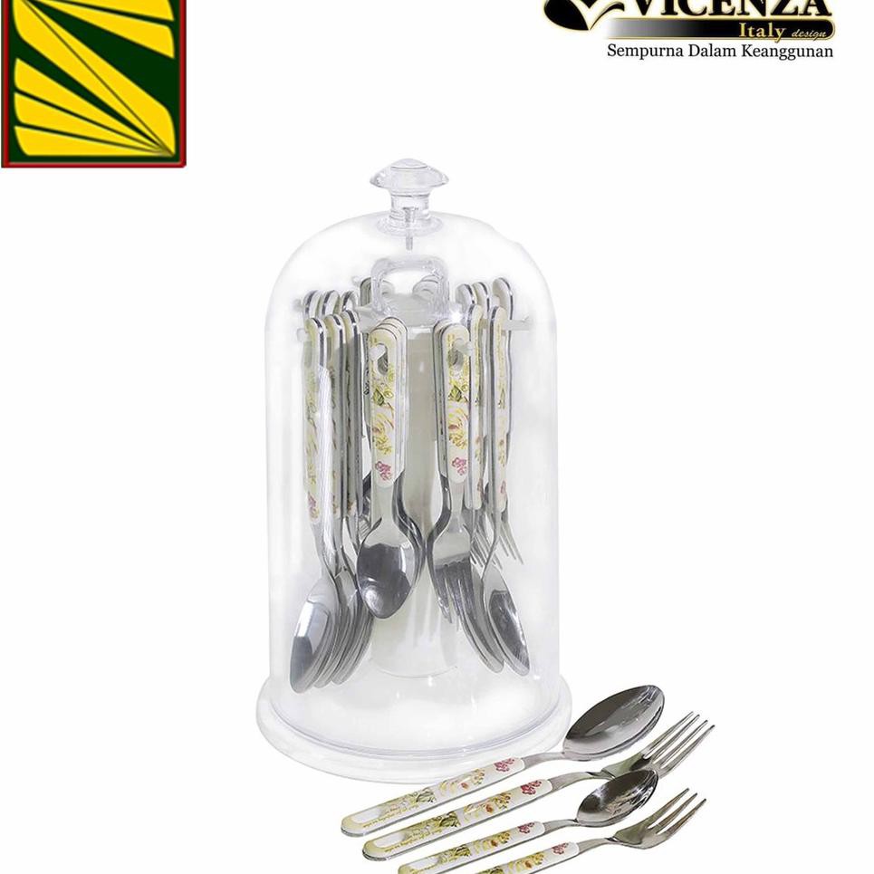 Jajanan THR.. Set Sendok Makan Aneka Motif Vicenza ORIGINAL ASLI V248 Vicenza Sendok Dan Garpu Vicen