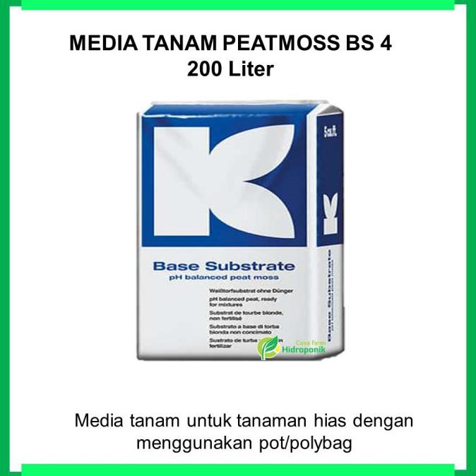 1 Bal (200 L) Media Tanam Peatmoss Bs 4 Sphagnum Klasmann Untuk Store_Gaga