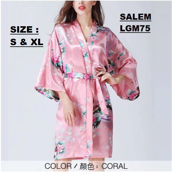 Kimono Satin Silk Pajamas LGM