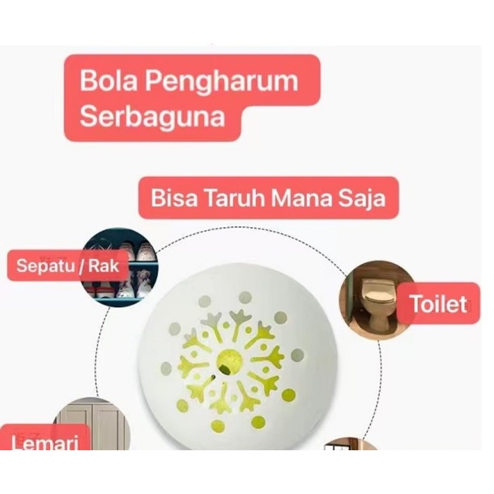 Deodoran Penghilang Bau Sepatu Bola Pewangi Magic Ball Pengharum Ruangan Serbaguna