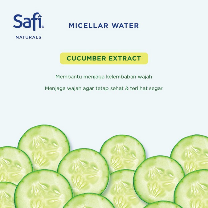 ⭐BAGUS⭐ SAFI NATURALS MICELLAR WATER 100/240 ML NEEM LEAF | CUCUMBER | YUZU | ROSE EXTRACT