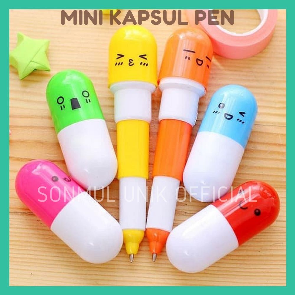 

Pulpen Murah unik Kapsul Pen Capsul Ballpoint Unik Perlengkapan Sekolah Kerja Kantor Murah Unik