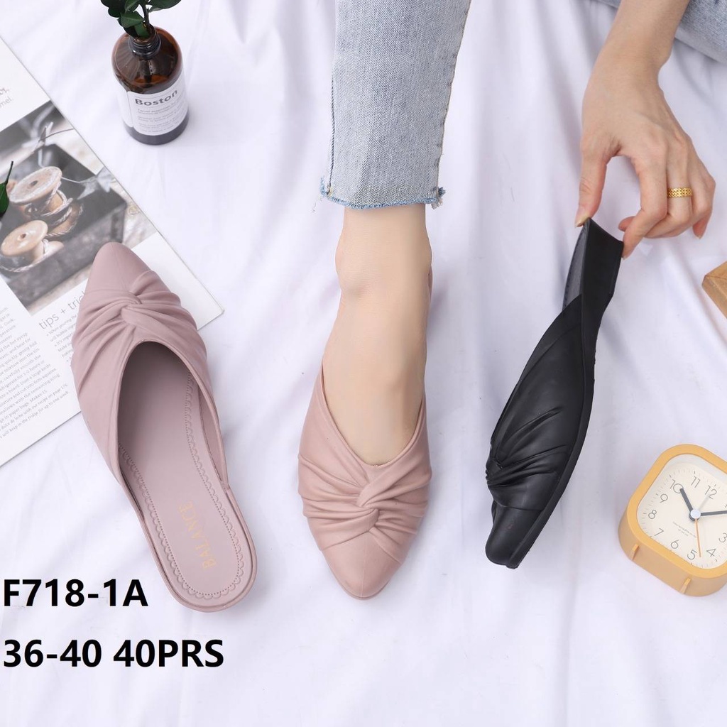 Sandal Selop Jelly Wanita Karet Import BALANCE  / F718-1A