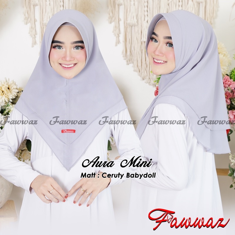 Saliana Khimar Aura pet Mini 2 layer By Fawwaz hijab