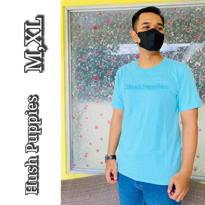 Kaos Hush Puppies Biru Muda