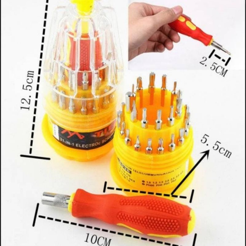 obeng set lengkap - obeng magnetic 31 in 1 - obeng set murah lengkap